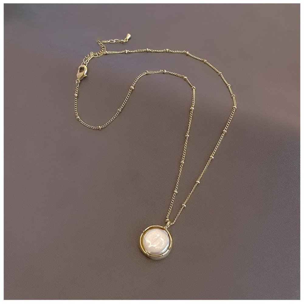 Korean fashion natural pearl pendant short necklace - Picture 7 of 10